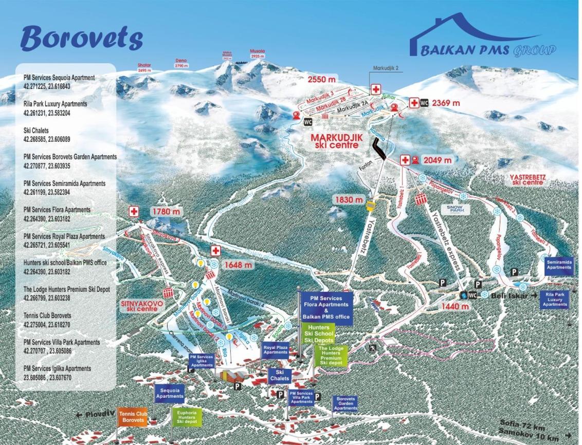 Pm Services Semiramida Apartments Borovets Exteriör bild